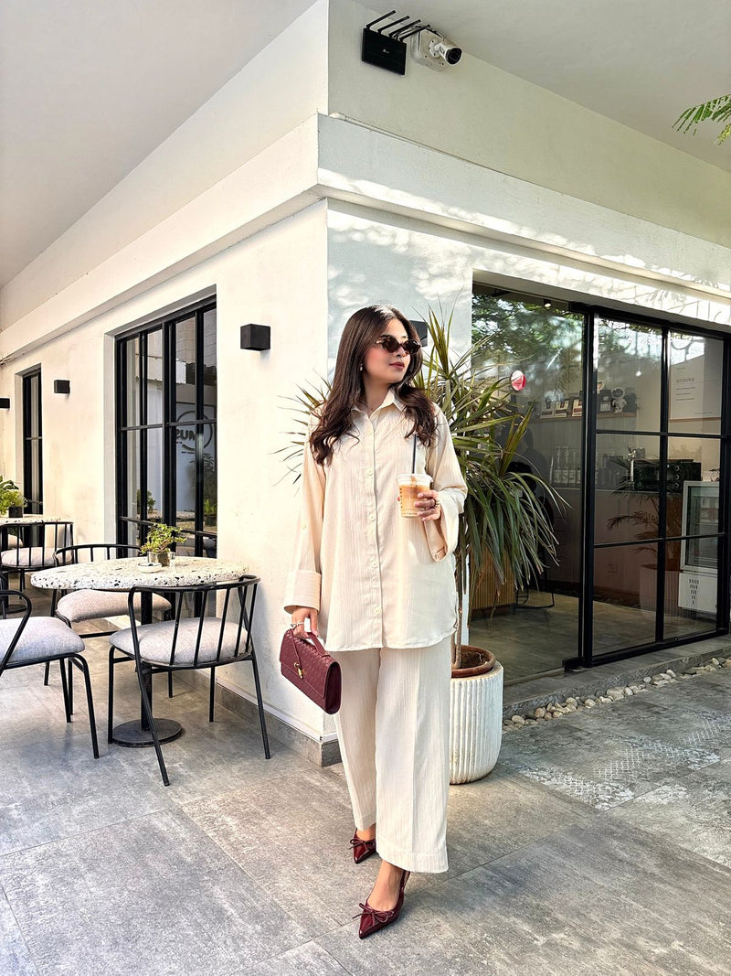 Cream Monochrome Co-Ord Set