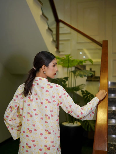 Floral zari set- shirt