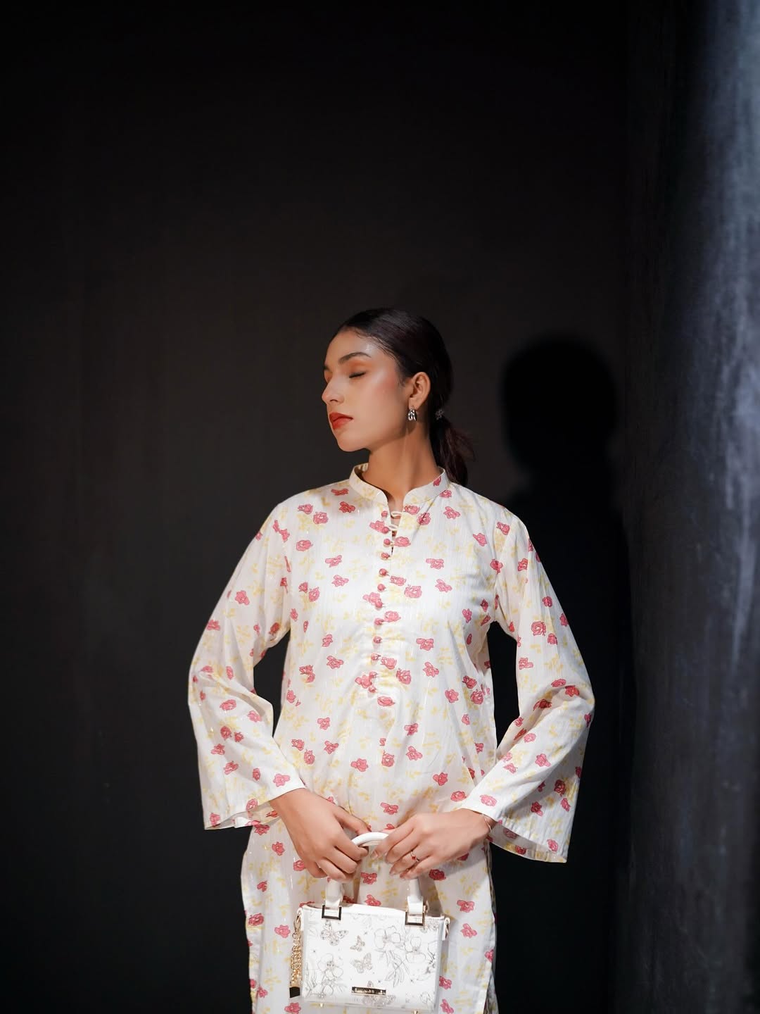 Floral zari set- shirt